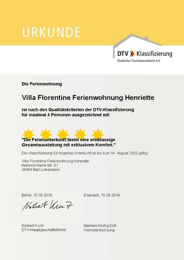 Villa Florentine Бад Либенщайн Екстериор снимка